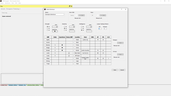 D100 Dungeon Computer Companion game for Linux 1