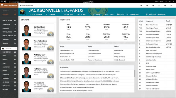 Draft Day Sports: Pro Football 2021for windows and Linux 1