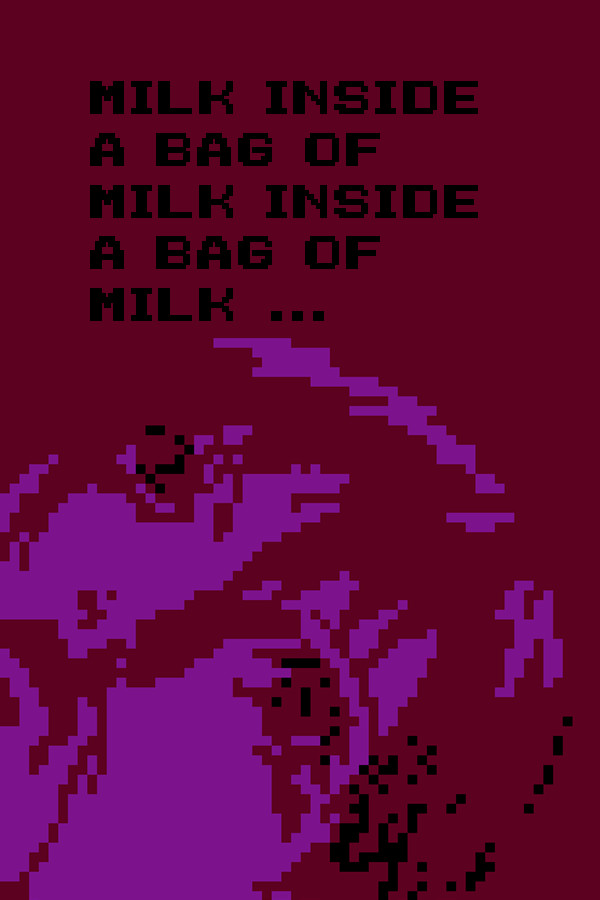 Milk inside a bag of milk inside a bag of milk for steam
