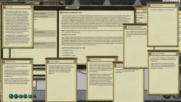 Скриншот из Fantasy Grounds - Mythic Spell Compendium