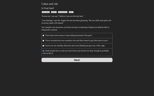 Jolly Good: Cakes and Ale game for Linux 1