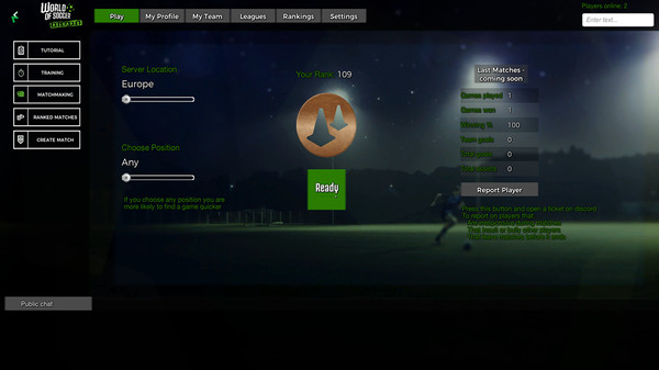 Скриншот из World of Soccer RELOADED