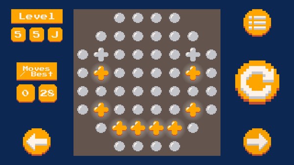 Скриншот из On Pixels: A lights out game