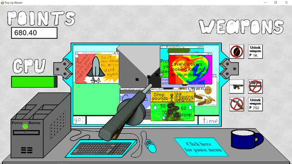 Pop up Blaster game for Linux 1