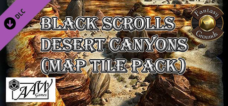 Fantasy Grounds - Black Scrolls Desert Canyons (Map Tile Pack)