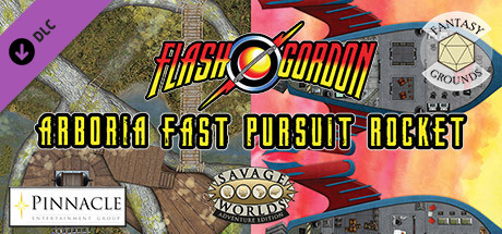 Fantasy Grounds - Flash Gordon Combat Map 1: Arboria + Fast Pursuit Rocket cover art