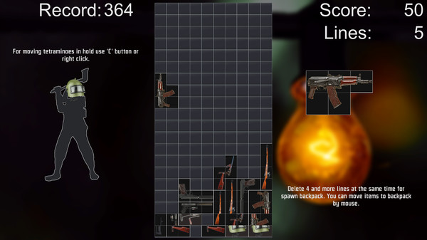 Escape from Tatris game for Linux 1