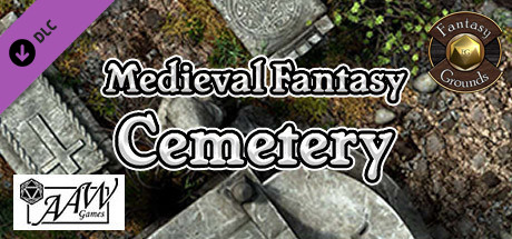 Fantasy Grounds - Black Scrolls Cemetery (Map Tile Pack)