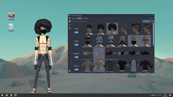 Скриншот из Desktop Man