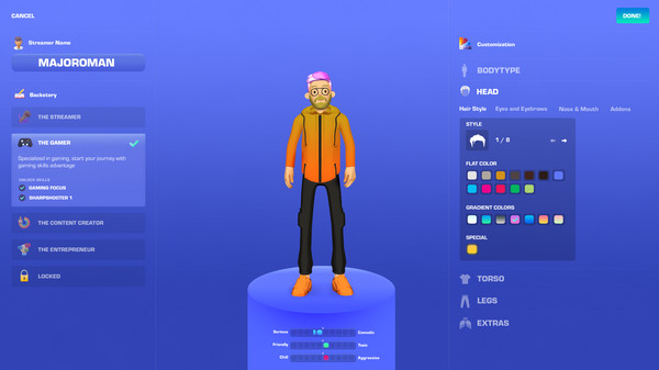 StreamGods - Streamer Tycoon game for Linux 1