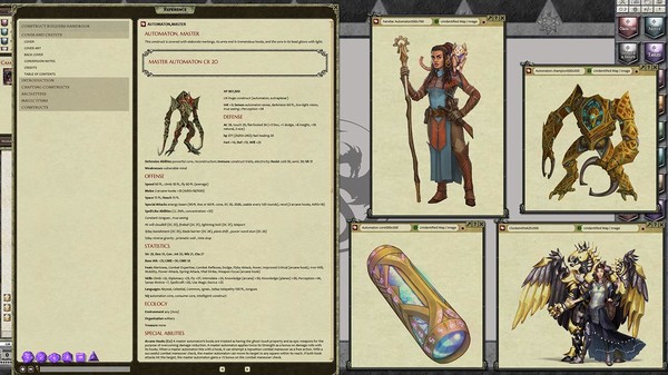 Скриншот из Fantasy Grounds - Pathfinder RPG - Campaign Setting: Construct Handbook