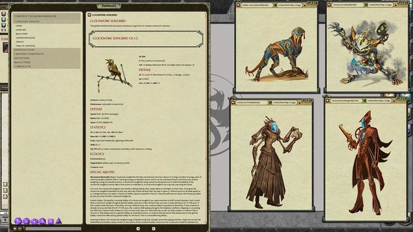 Скриншот из Fantasy Grounds - Pathfinder RPG - Campaign Setting: Construct Handbook