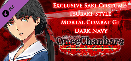 OneeChanbara ORIGIN - Exclusive Saki Costume: Tsubaki-Style Mortal Combat Gi: Dark Navy