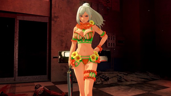 Скриншот из OneeChanbara ORIGIN - Exclusive Lei Costume: Lei's Dream Bikini: Melon Green