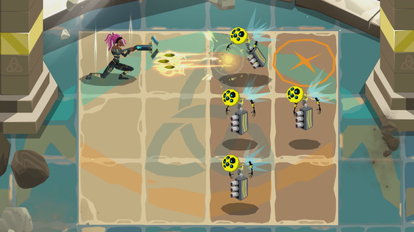 Grid Fight - Mask of the Goddess - First Boot game for Linux 1