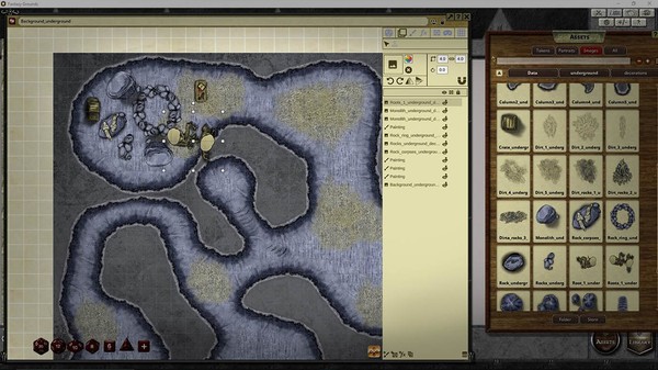 Скриншот из Fantasy Grounds - FG Underground Map Pack