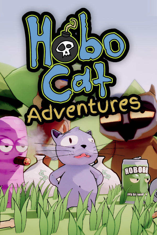 Steam portrait for Hobo Cat Adventures.