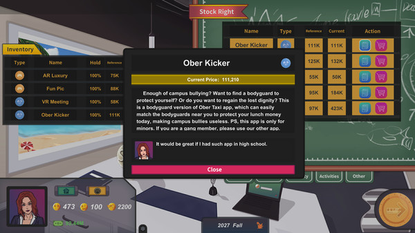 Скриншот из Silicon Valley Investor