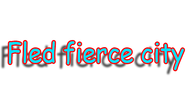Fled fierce city Logo