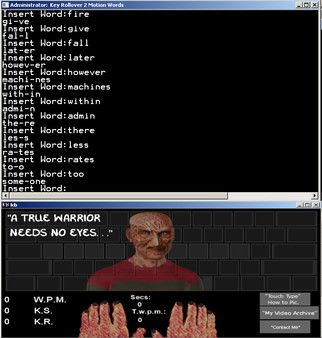 Скриншот из Touch Typing Home Row Speed Grinder - iReact Freddy Krueger Nightmare Custom Art Keyboard