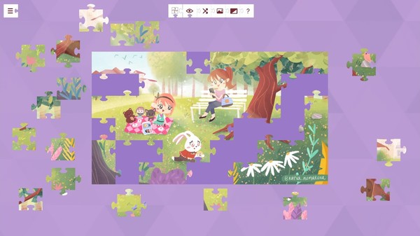 Скриншот из Alice in Wonderland - a jigsaw puzzle tale