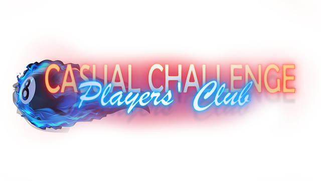Casual Challenge Players Club- Anime Bilhar game Logo