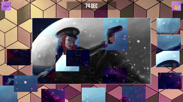 Girls on puzzle game for Linux 1