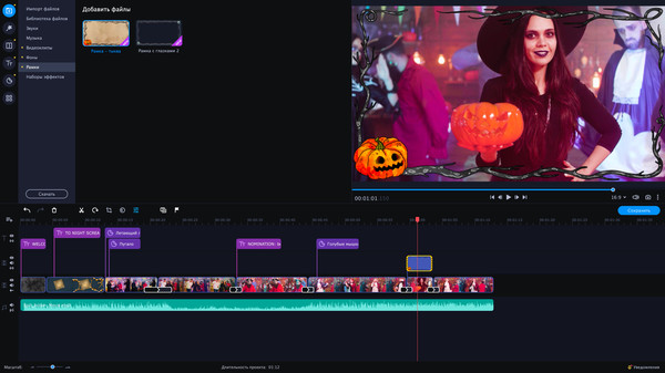 Скриншот из Movavi Video Editor Plus 2020 - Halloween Pack