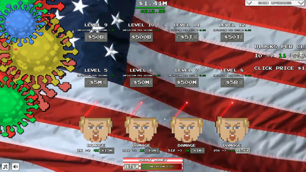 Trump VS Covid: Save The World Clicker game for windows Pc 1