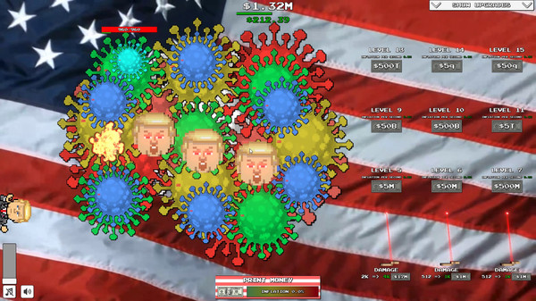 Скриншот из Trump VS Covid: Save The World Clicker
