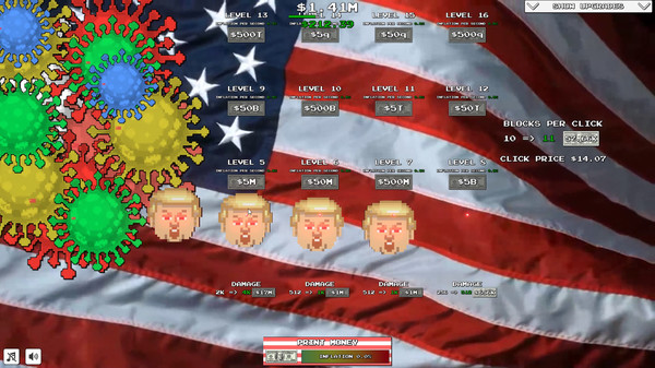 Скриншот из Trump VS Covid: Save The World Clicker