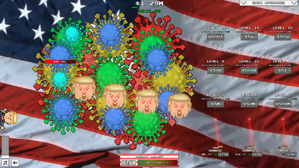 Скриншот из Trump VS Covid: Save The World Clicker