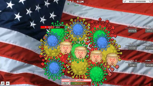 Скриншот из Trump VS Covid: Save The World Clicker