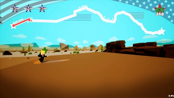 Скриншот из Super Donald World 2024
