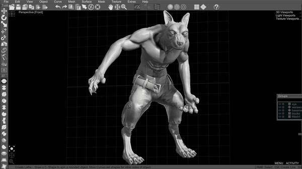 Curvy3D GO game for Linux 1