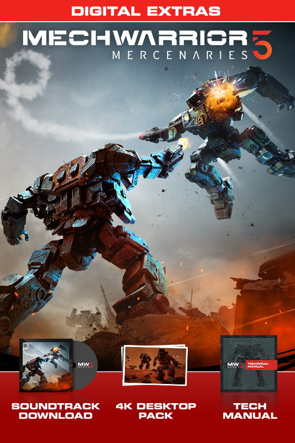 Steam portrait for MechWarrior 5: Mercenaries - Digital Extras Content.