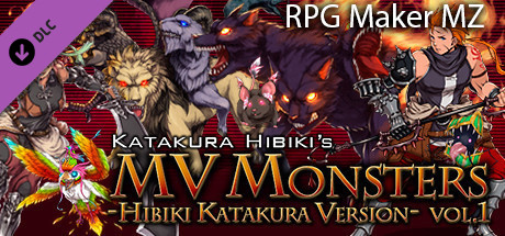 RPG Maker MZ - MV Monsters HIBIKI KATAKURA ver Vol.1 cover art