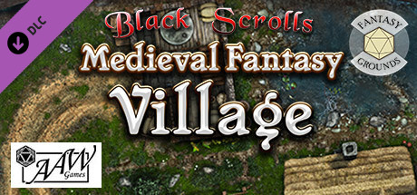 Fantasy Grounds - Black Scrolls Village (Map Tile Pack)