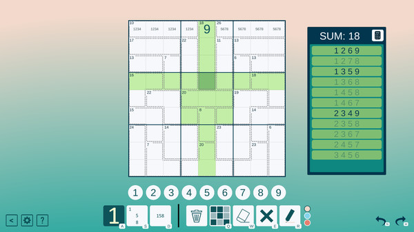 Killer Sudoku game for windows Pc 1