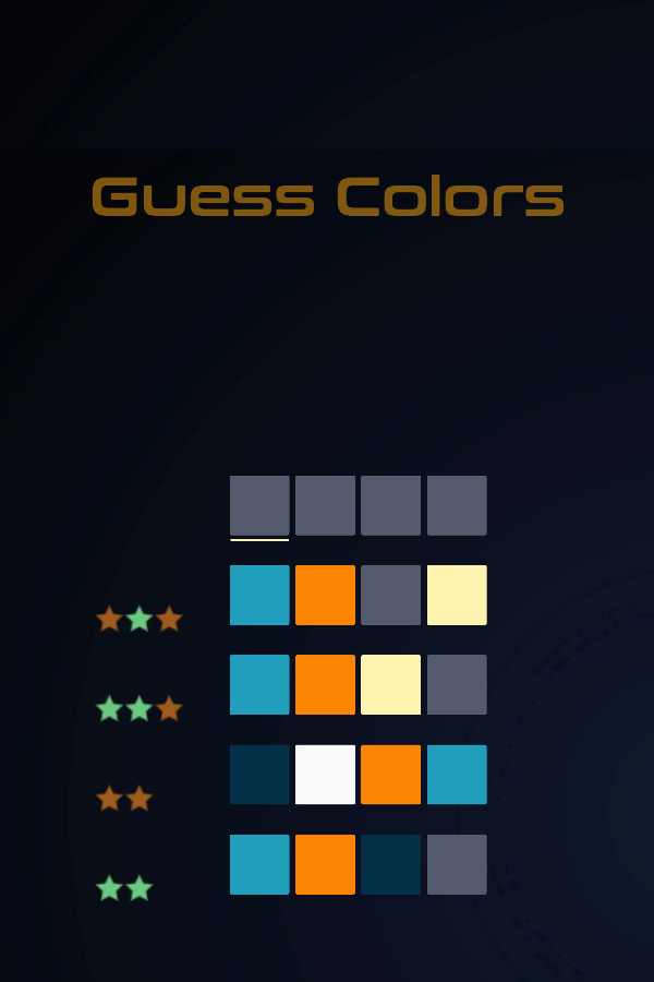Guess Colors for steam