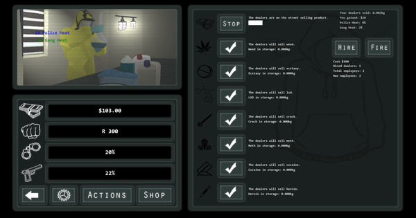 Скриншот из Drugs and Crime Idle