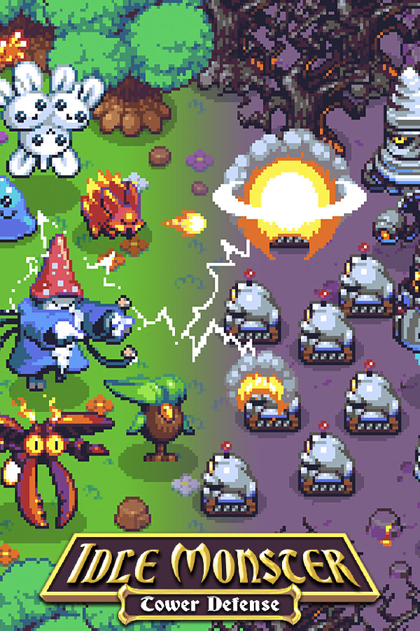 Steam portrait for Idle Monster TD.