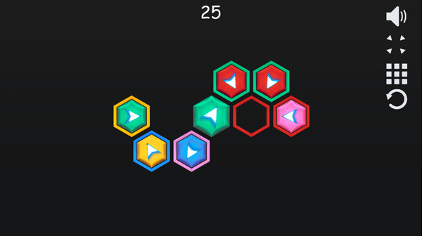 Hexagon puzzle game for Linux 1