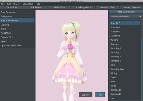 Скриншот из VRoid Studio