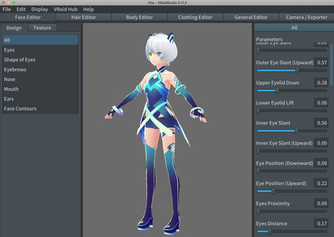 Скриншот из VRoid Studio