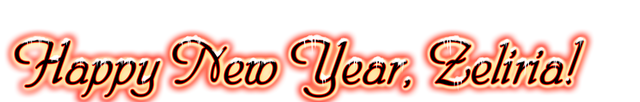 Happy New Year, Zeliria! Logo
