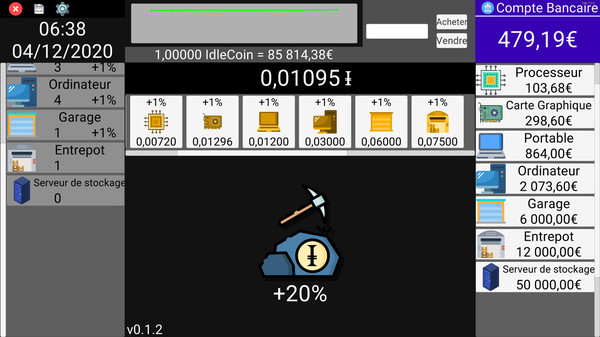 Скриншот из IdleCoin