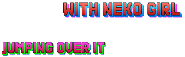 Jumping Over It With Neko Girl Logo