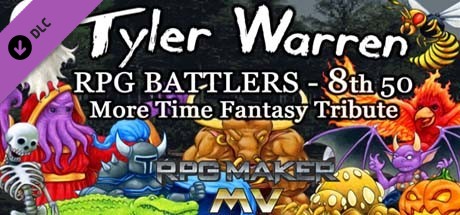 RPG Maker MV - Tyler Warren RPG Battlers 8th 50 - More Time Fantasy Tribute cover art