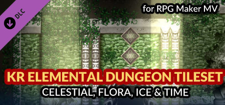 RPG Maker MV - KR Elemental Dungeon Tileset - Celestial Flora Ice Time cover art